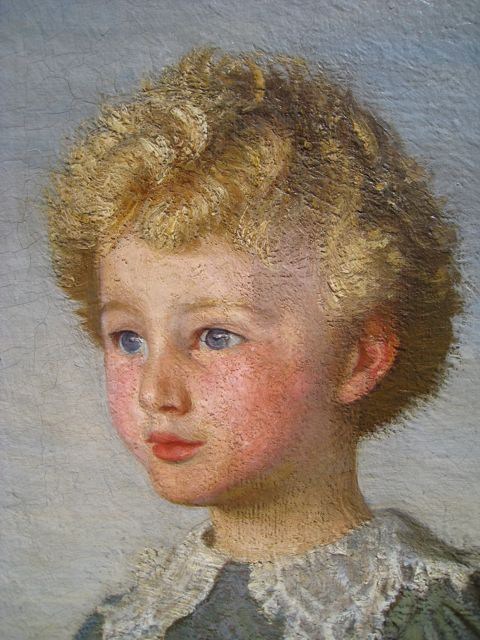 Sir George Clausen RA, Figure study for the portrait of Mervyn, son of J. Herbert Roberts Bt.