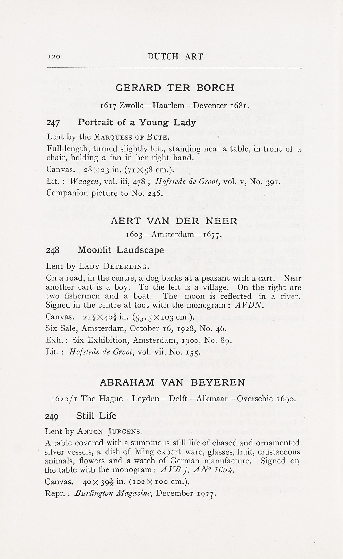 Page 124 of 1929 - Exhibition of Dutch Art 1450-1900
