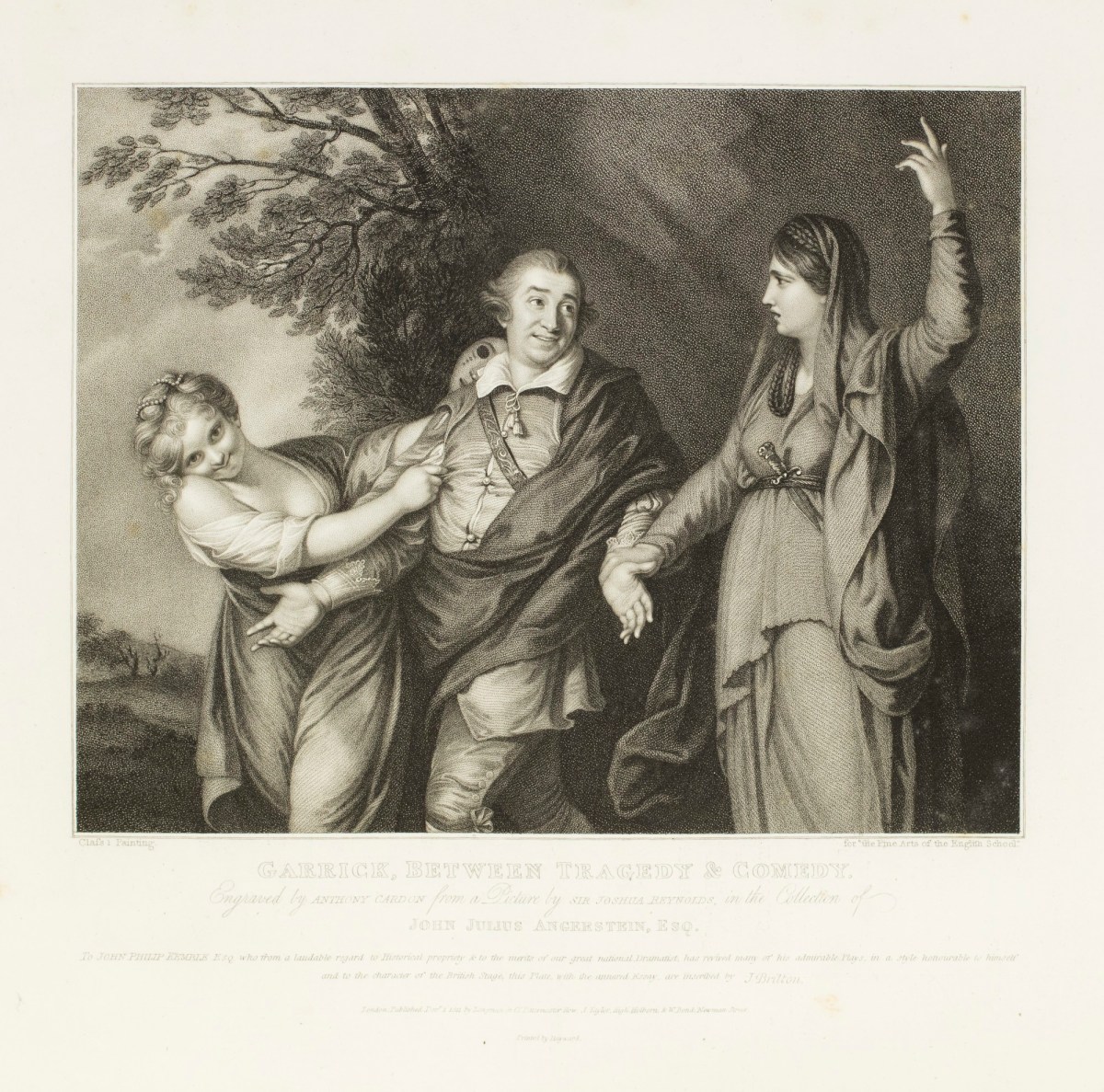 Sir Joshua Reynolds PRA, Garrick Between Tragedy and Comedy, after Sir Joshua Reynolds