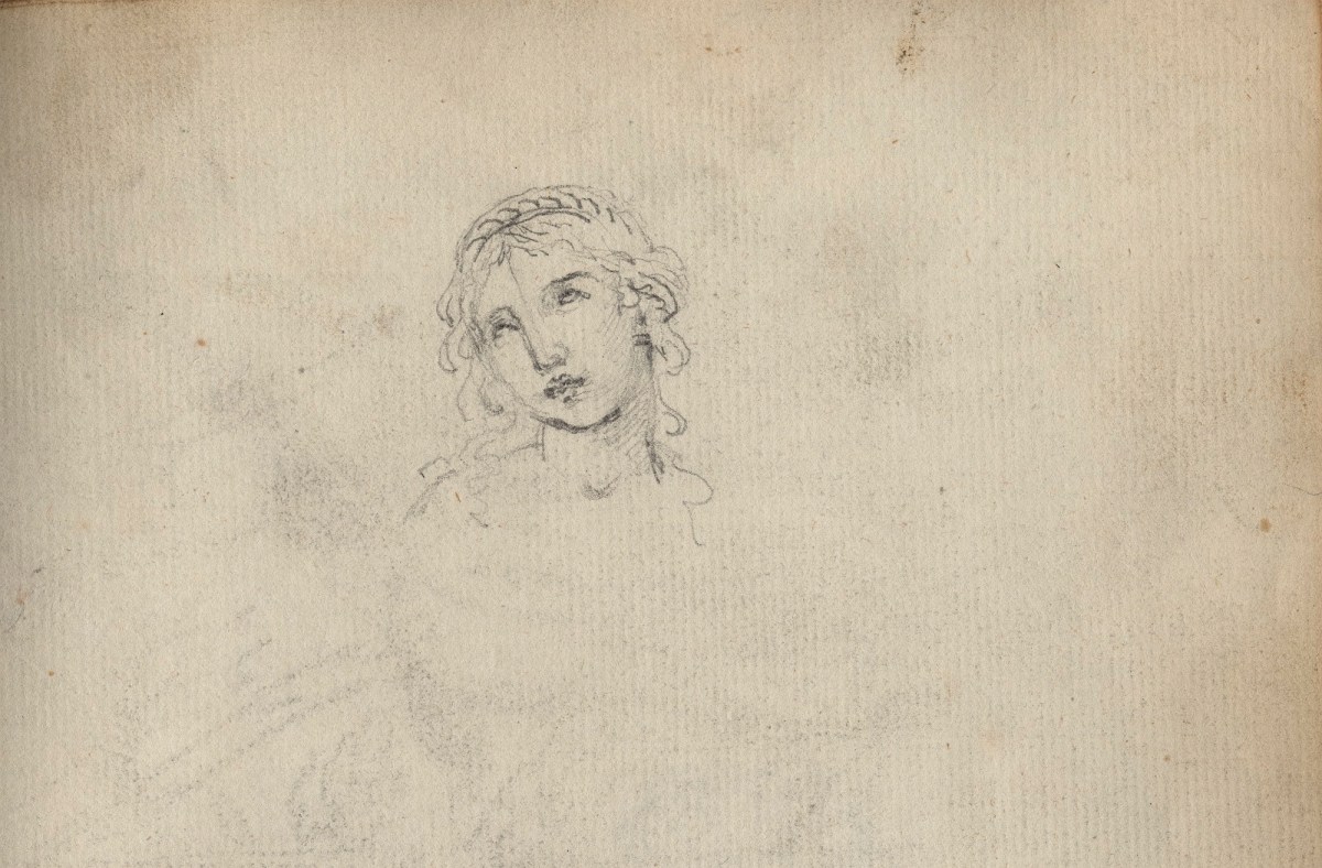 Unknown artist, Leaf from a sketchbook