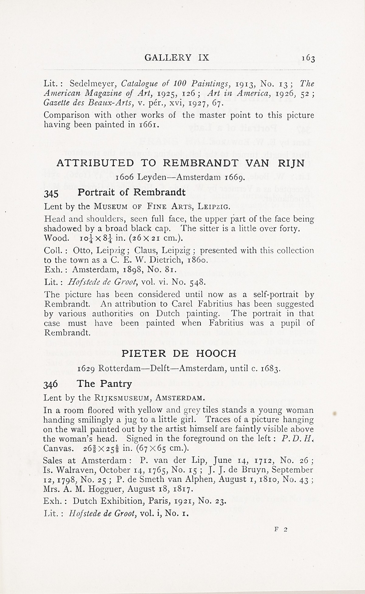 Page 167 of 1929 - Exhibition of Dutch Art 1450-1900