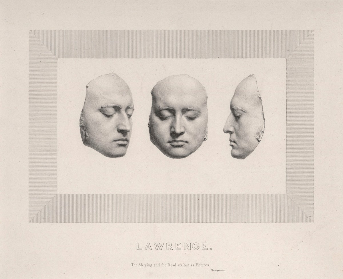 Richard Lane ARA, Life mask portrait of Sir Thomas Lawrence aged 34