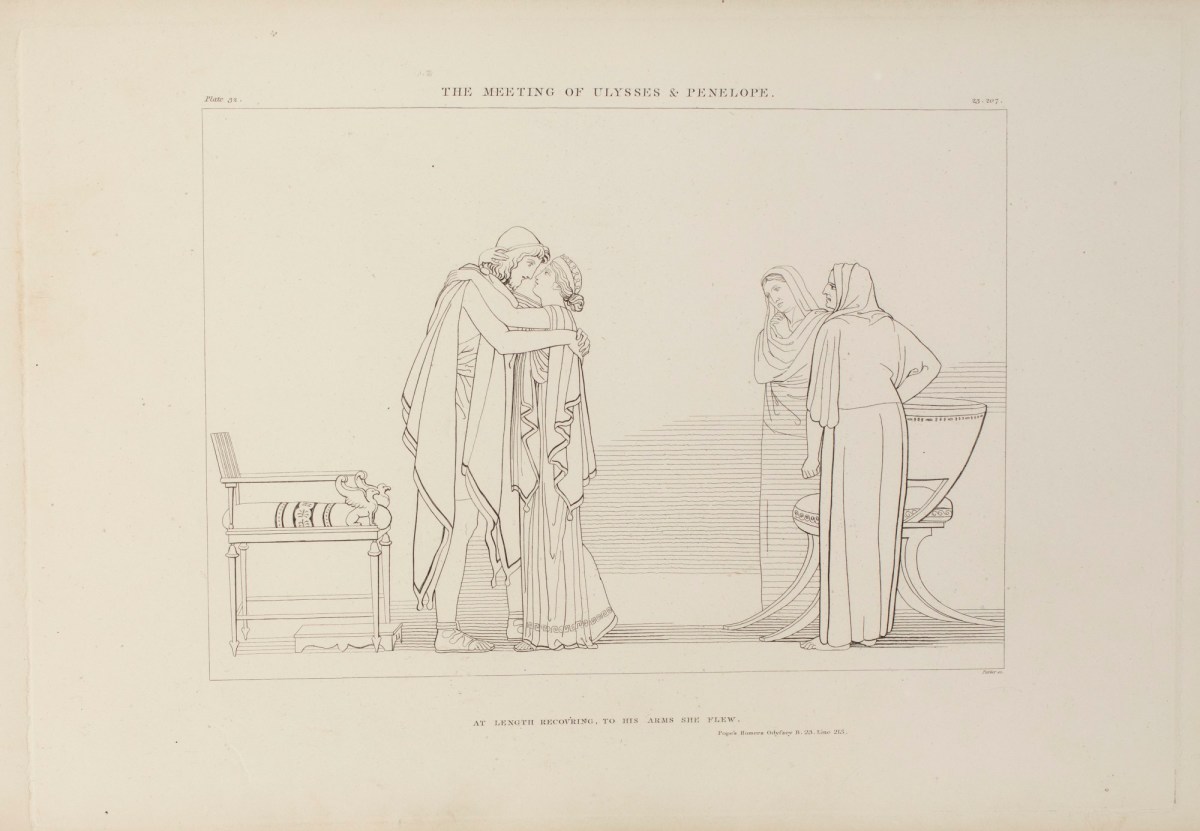 John Flaxman RA, The Meeting of Ulysses and Penelope