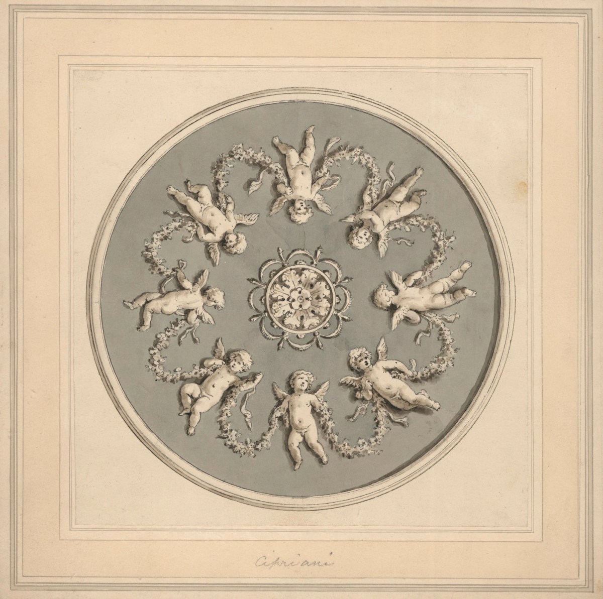 Giovanni Battista Cipriani RA, Design for a ceiling
