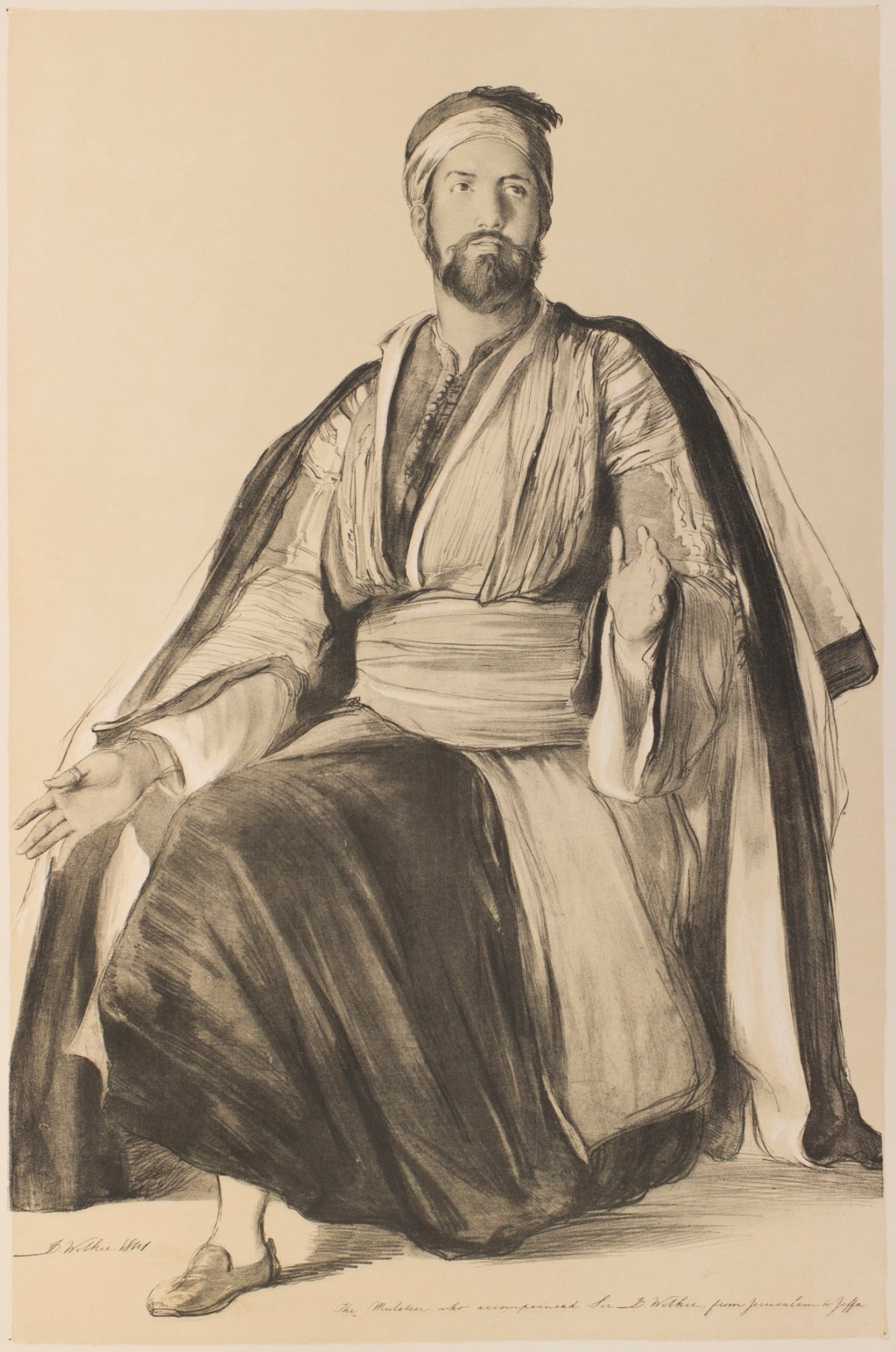 Sir David Wilkie RA, The Muleteer who accompanied Sir David Wilkie from Jerusalem to Jaffa