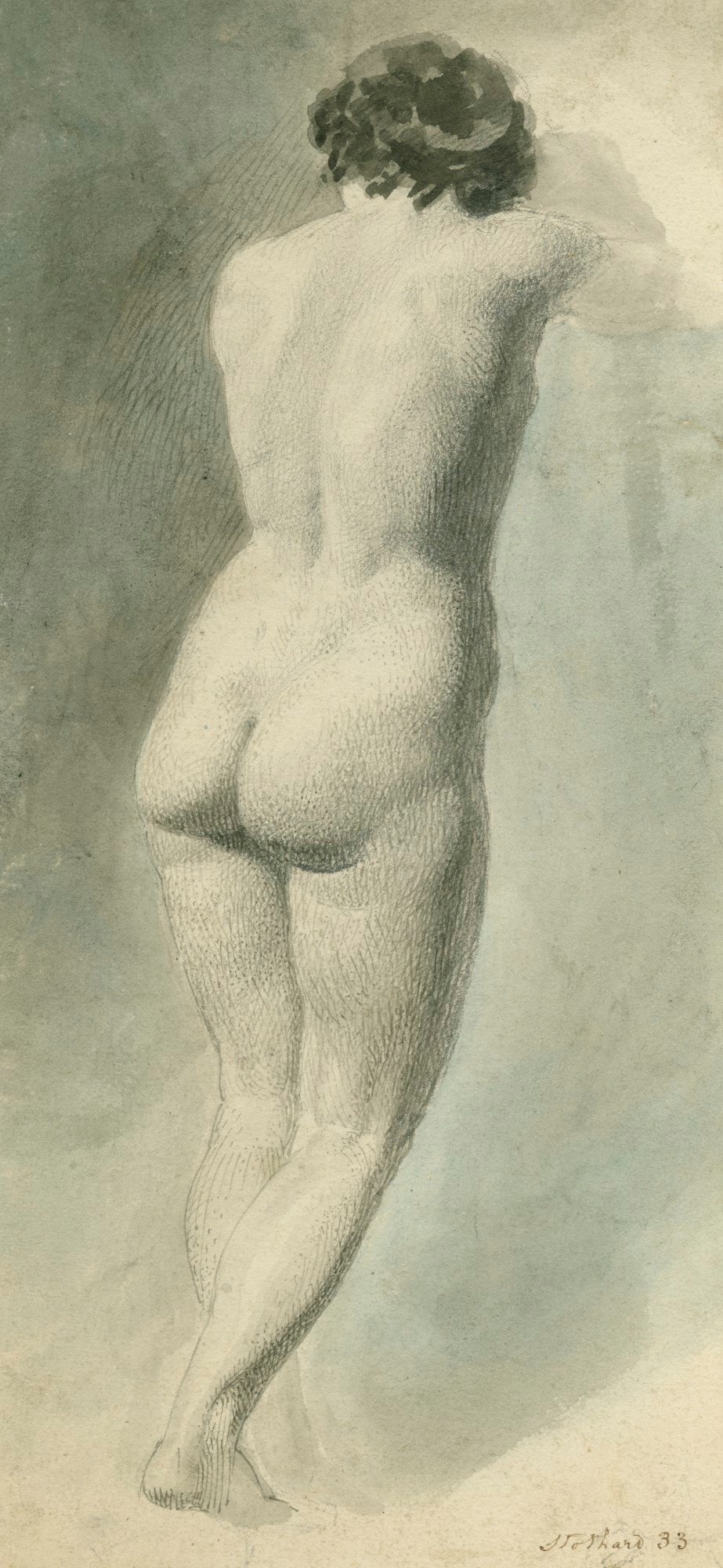 Thomas Stothard RA, Standing female nude viewed from the back