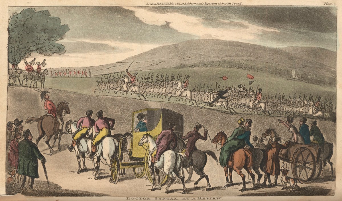 Thomas Rowlandson, Doctor Syntax at a review