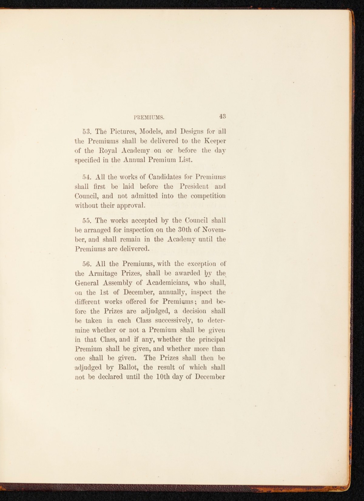 Sir Lawrence Alma-Tadema RA, A copy of the RA Laws as relating to the Schools, annotated and with sketches by Alma-Tadema