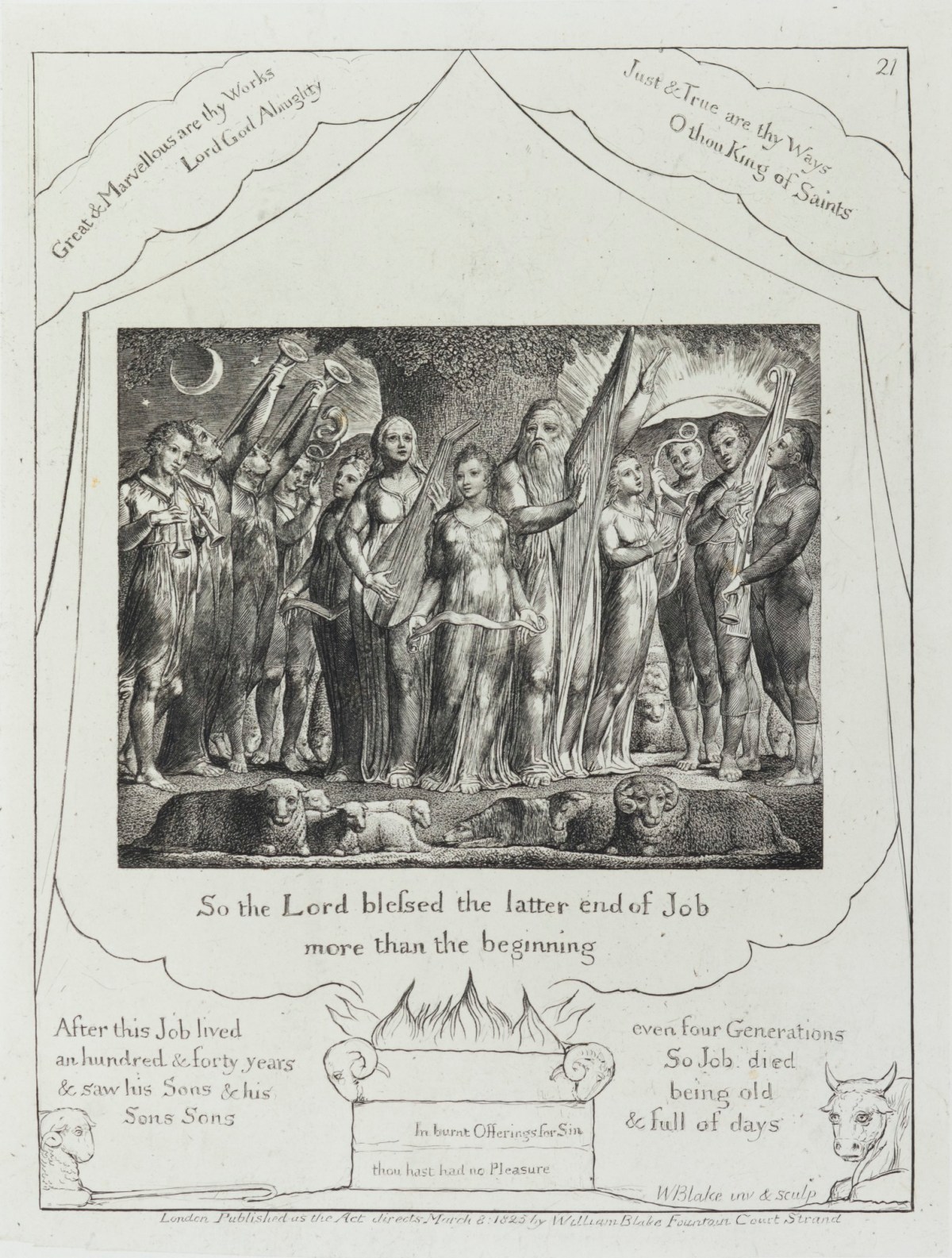 William Blake, 'So the Lord blessed the latter end of Job more than the beginning'
