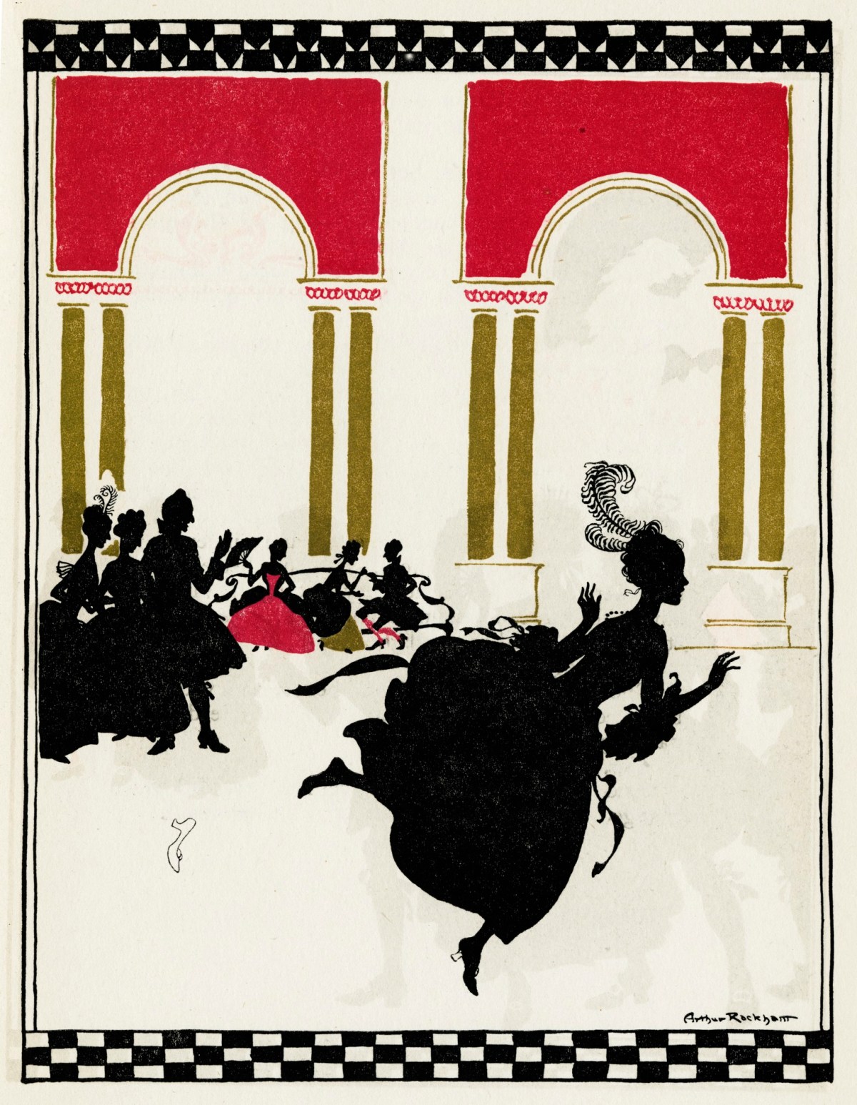 Arthur Rackham, 'She ... rushed out of the ballroom ...'