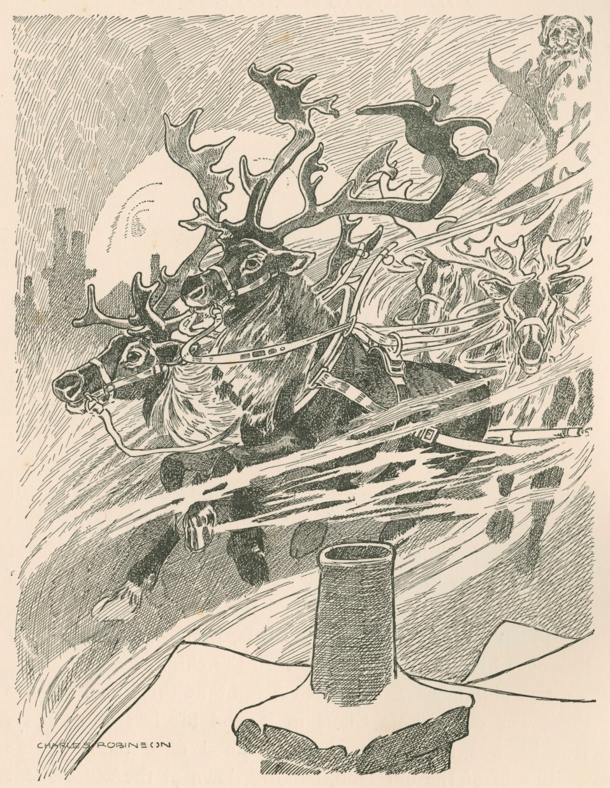 Charles Robinson, Santa Claus and His Reindeer