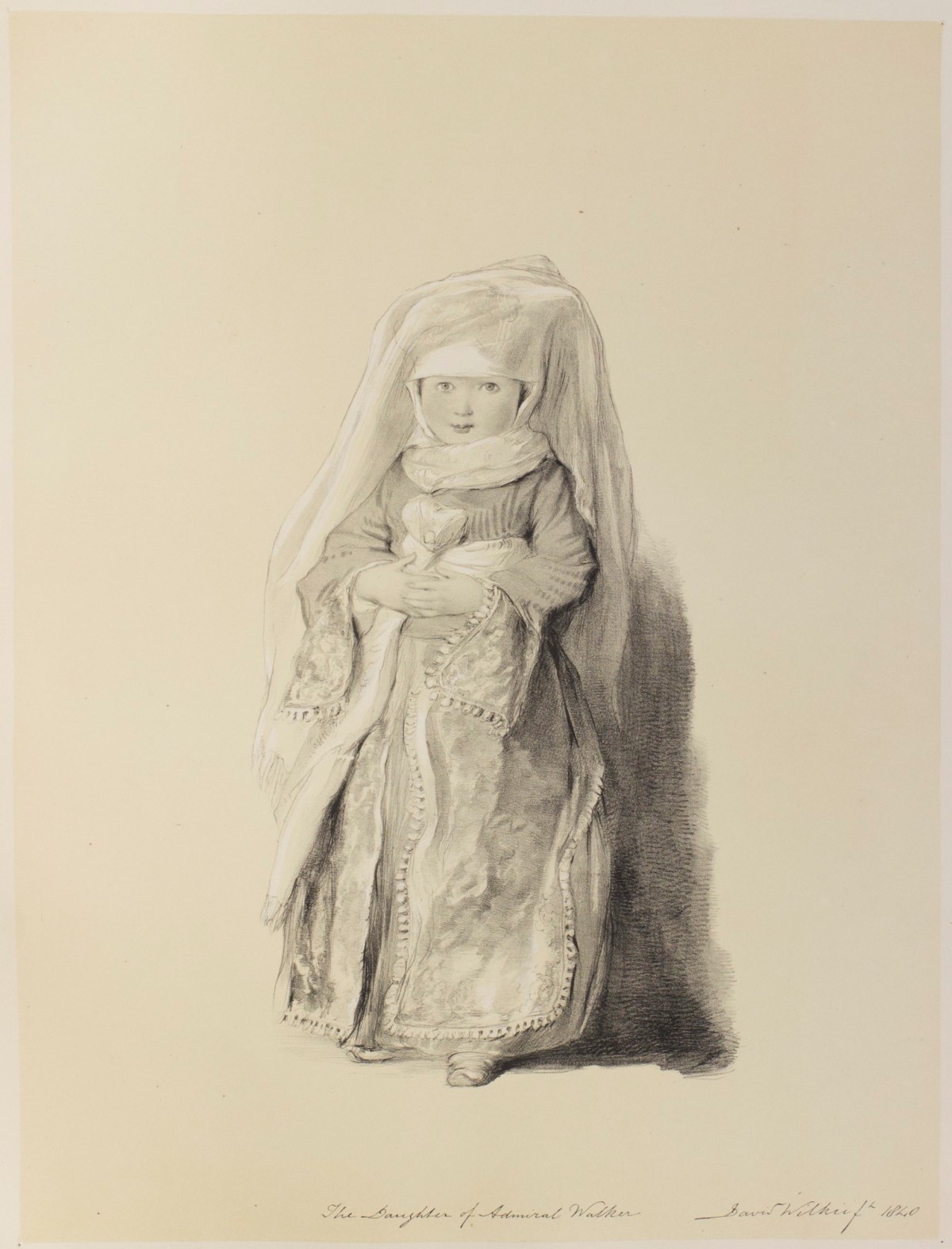 Sir David Wilkie RA, The Infant Daughter of Admiral Walker, in a Turkish Dress