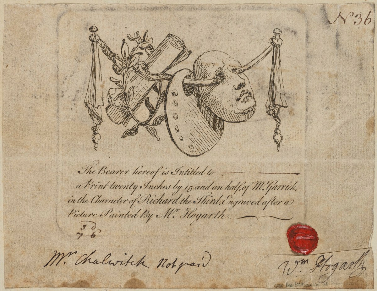 William Hogarth, Mask and Palette