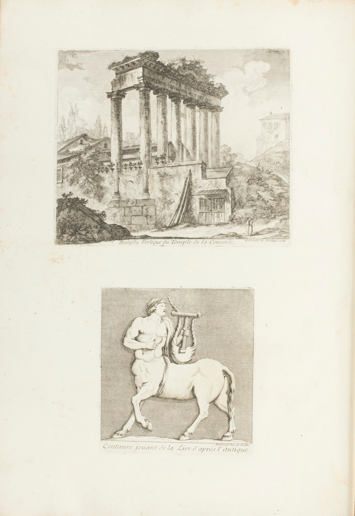Jean Barbault, 'Restes du Portique du Temple de la Concorde.'