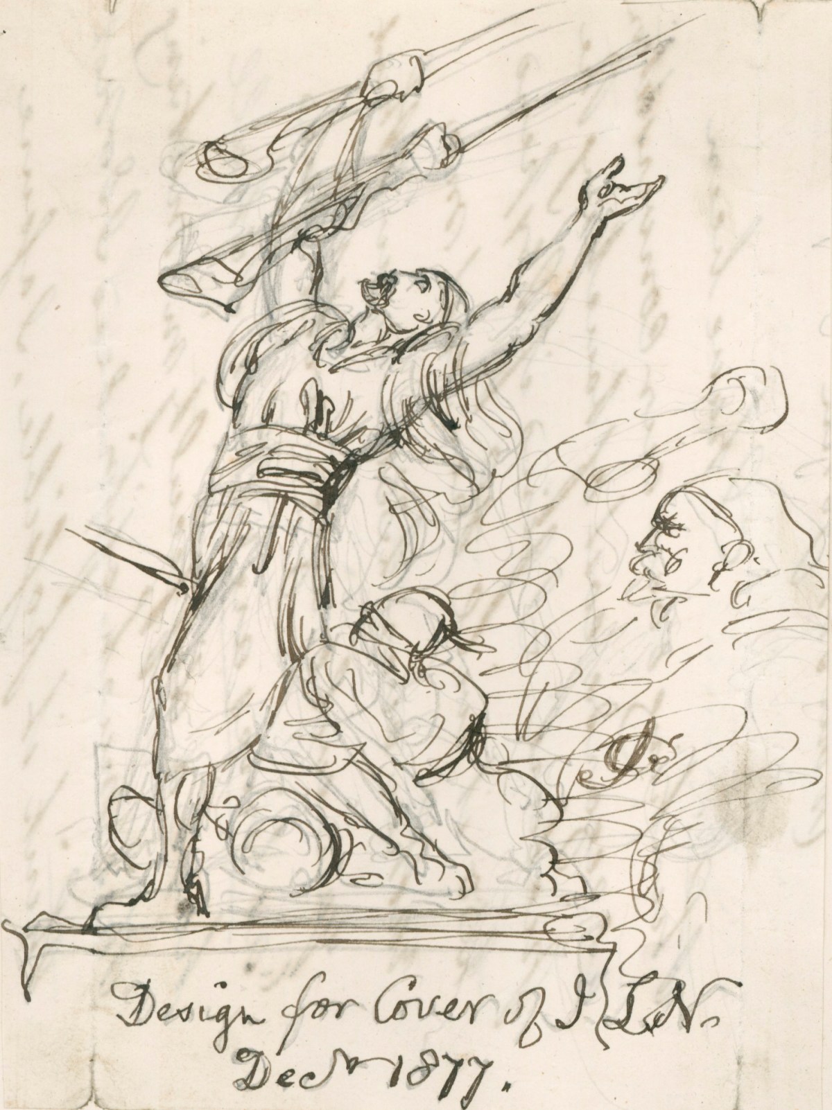 Sir John Gilbert RA, Design for cover of the Illustrated London News