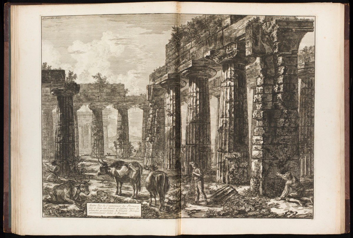 Giovanni Battista Piranesi, 'Autre vüe de l'interieur du Pronaos'