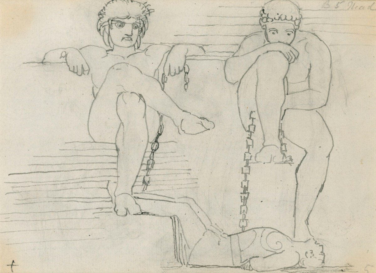 John Flaxman RA, Otus and Ephialtes Holding Mars Captive