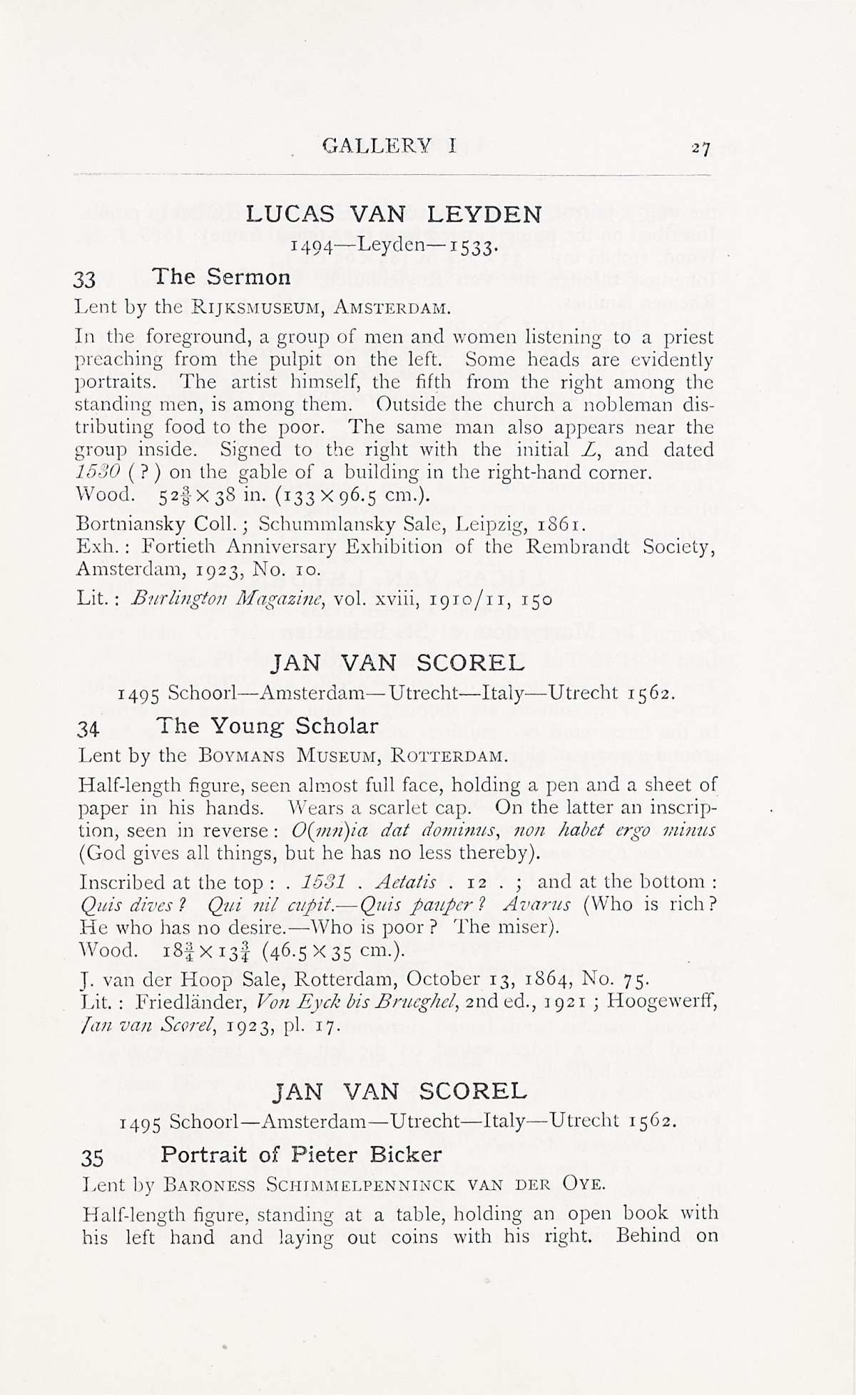Page 31 of 1929 - Exhibition of Dutch Art 1450-1900