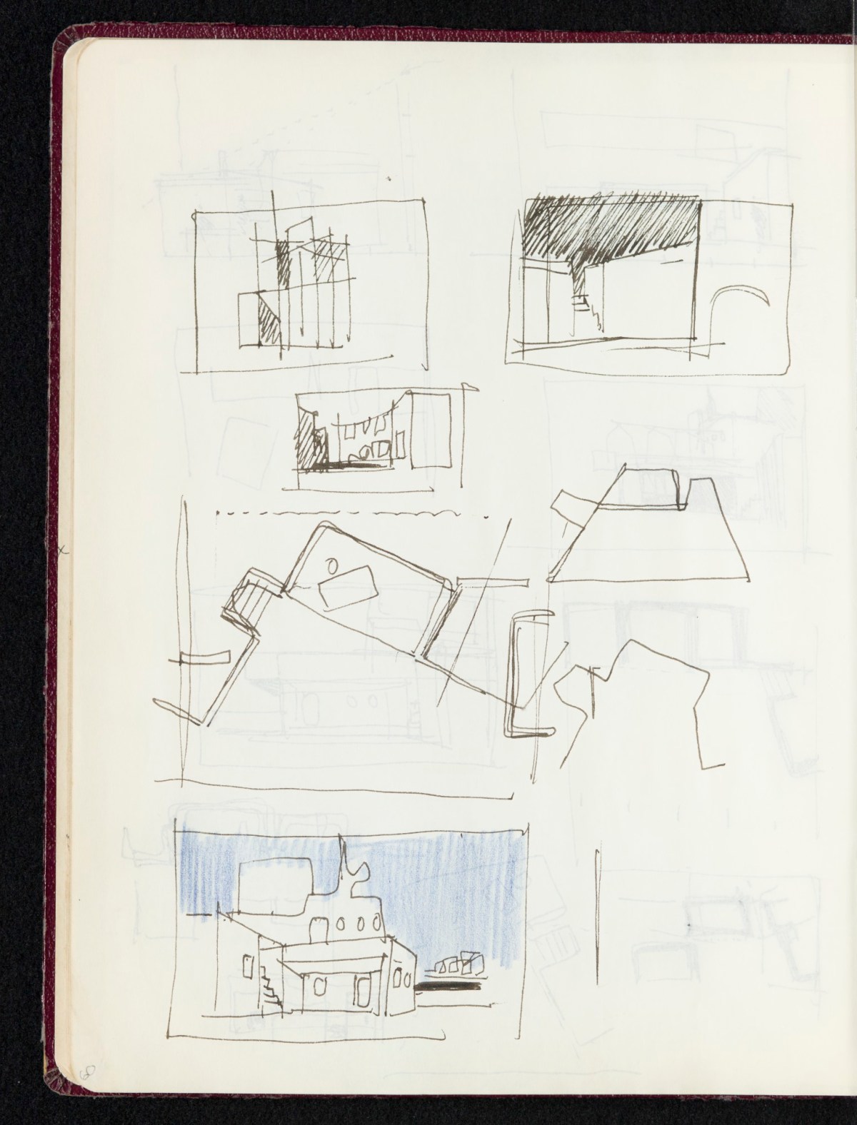 Sir Hugh Casson PRA, Sketchbook with designs and notes