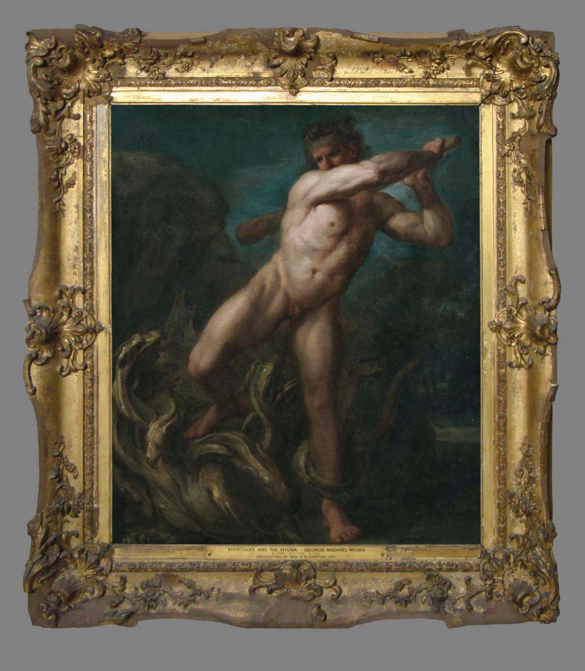 Unknown, Frame for George Michael Moser RA 'Hercules and the Hydra'