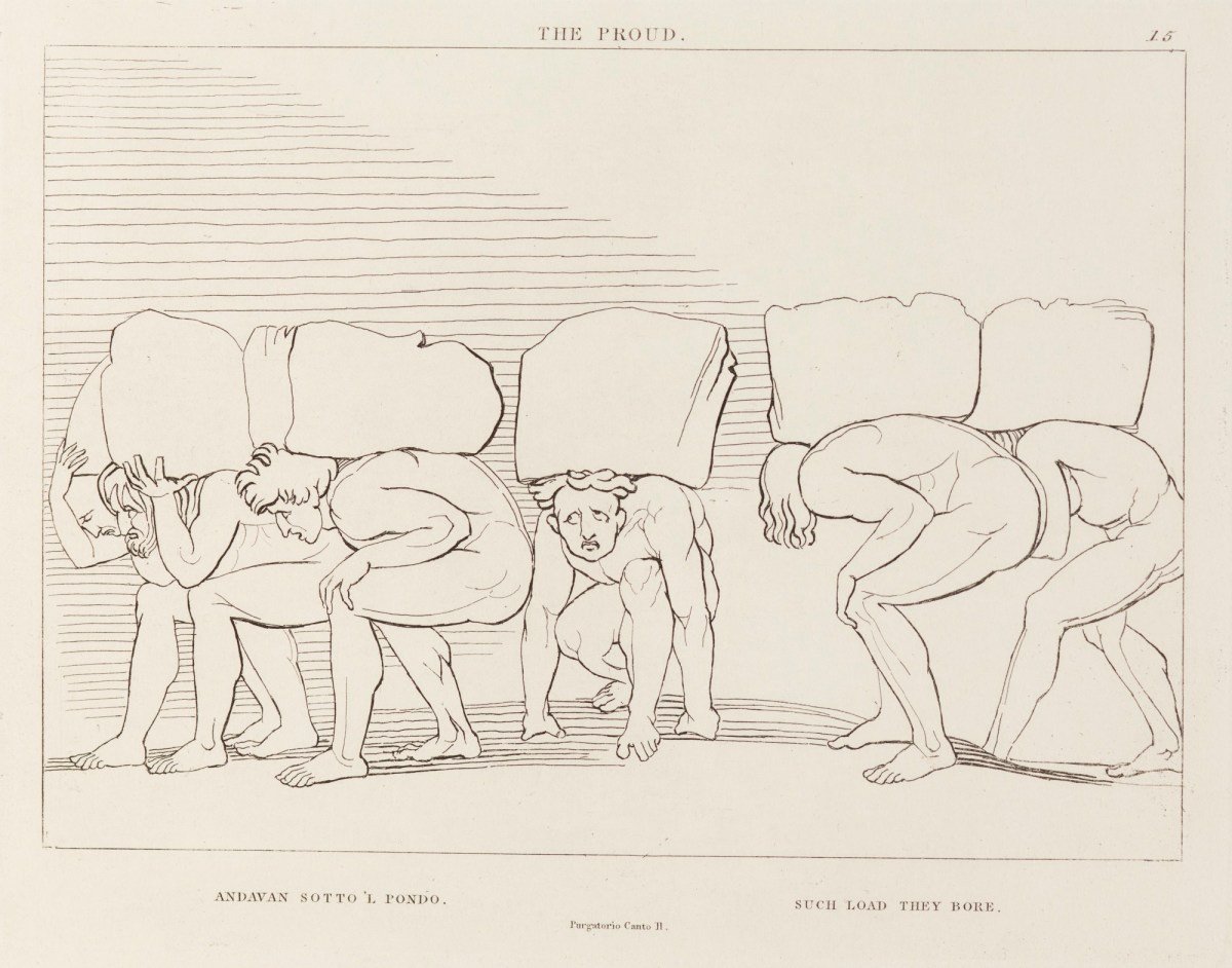 John Flaxman RA, 'The Proud' (from The Divine Comedy, Purgatory)