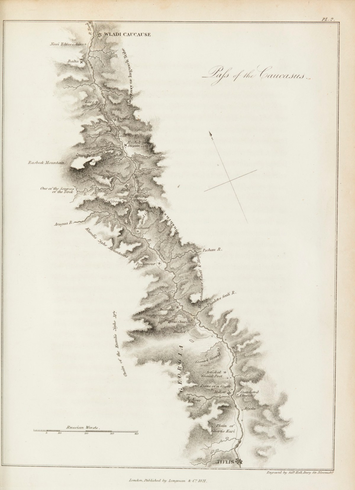 Sir Robert Ker Porter, The Caucausus from Vladikavkaz to Tbilisi