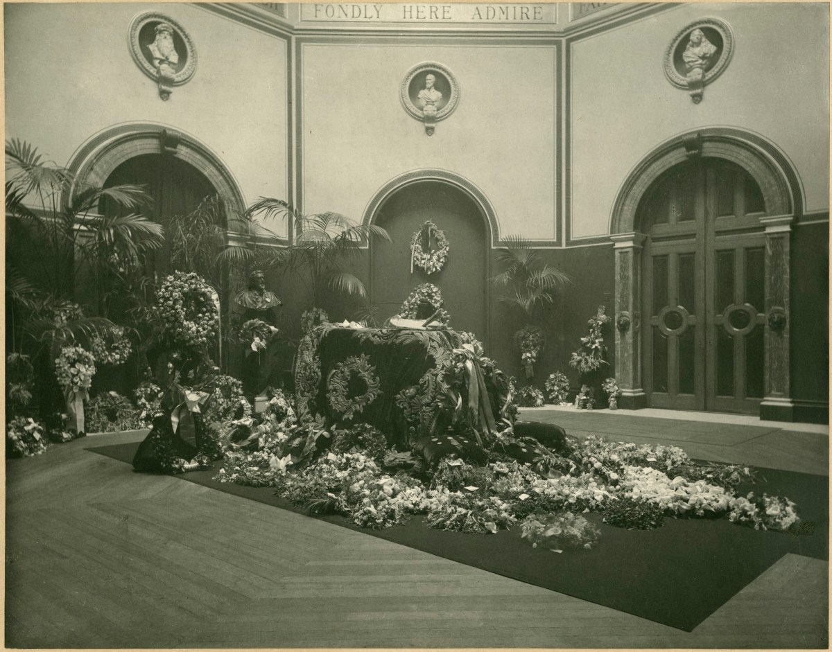 Henry Dixon & Son, Lord Leighton's Lying-in-State at the Royal Academy of Arts