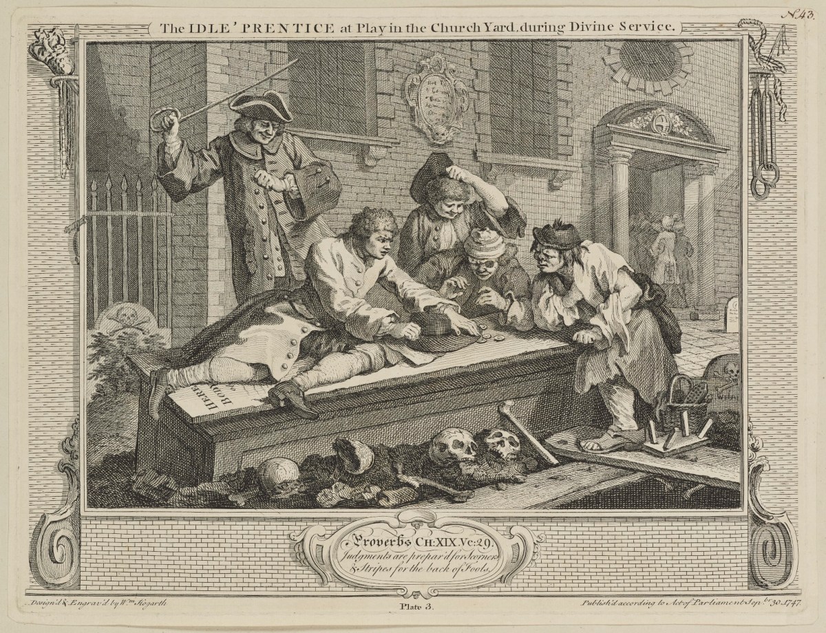 William Hogarth, InIndustry and Idleness, plate 3