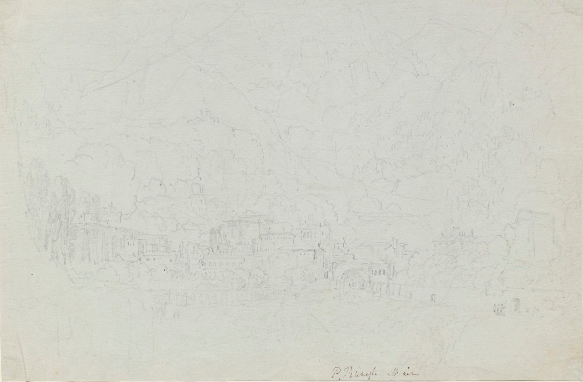 Philip Reinagle RA, Landscape in Spain