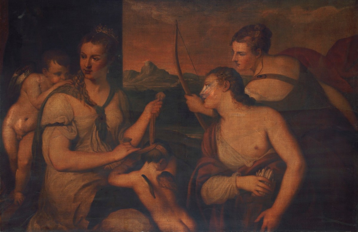 Unknown artist, Copy of Titian's 'The Binding of Cupid'