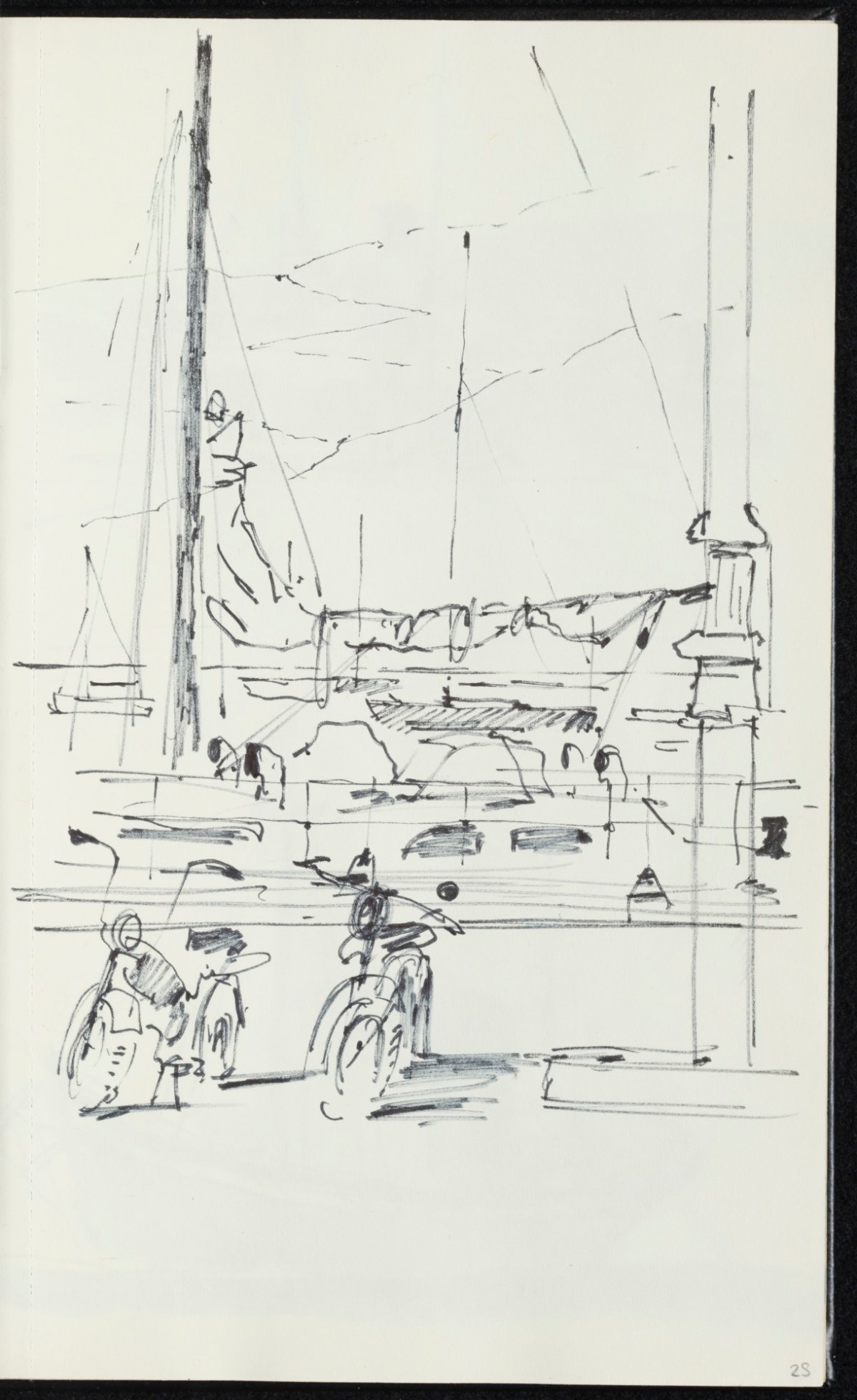 Sir Hugh Casson PRA, Majorca, Italy and Pembrokeshire sketchbook