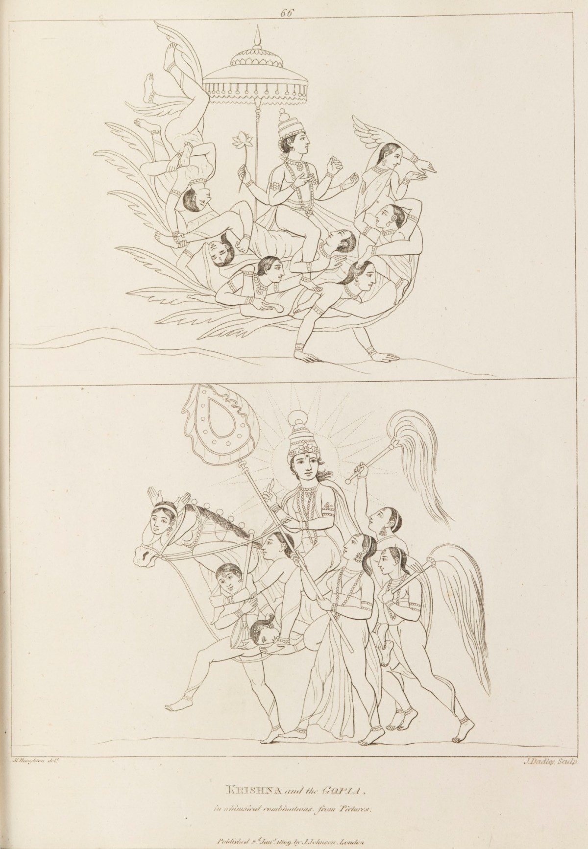 Matthew Haughton and Moses Haughton the younger, Krishna and Gopis