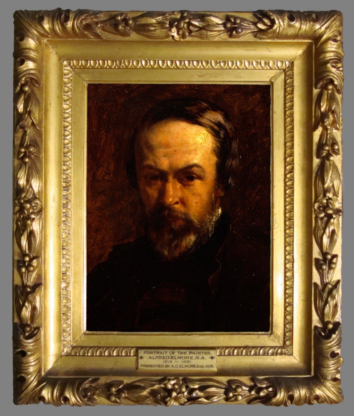 Unknown, Frame for Alfred Elmore RA 'Self-Portrait of Alfred Elmore, R.A.'