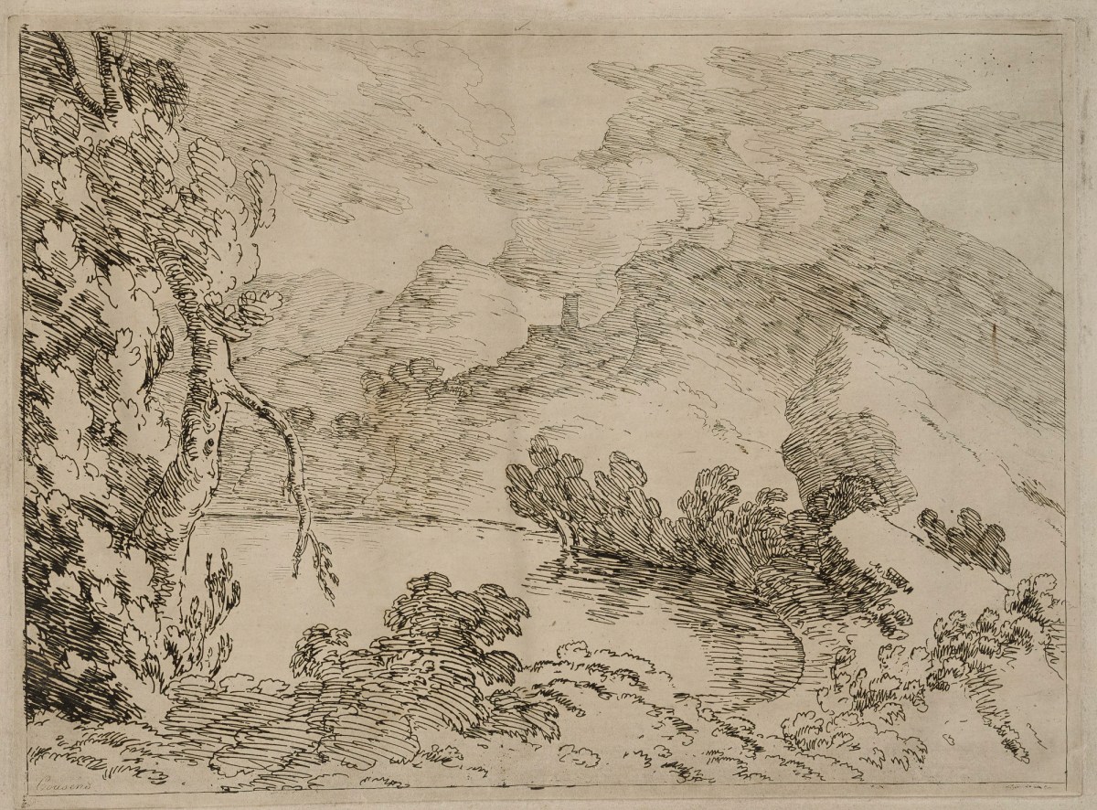 Alexander Cozens, Lake Albano, near Rome