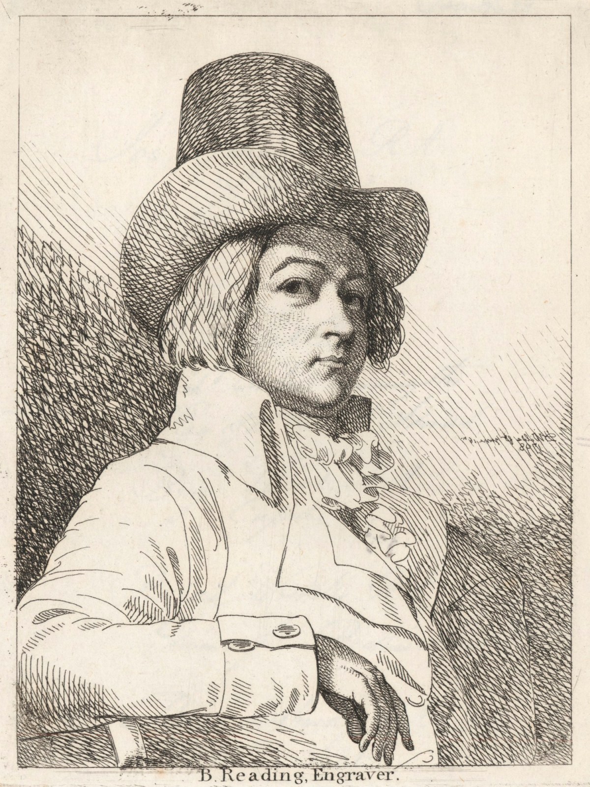 Samuel De Wilde, Portrait of Burnet Reading, engraver