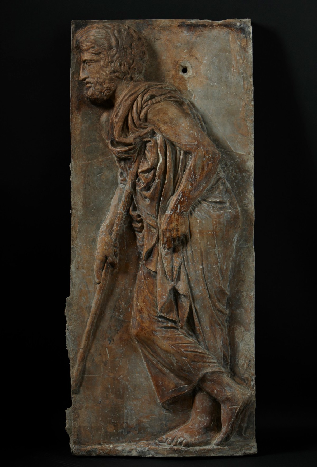 Parthenon, Athens, Cast of eponymous hero/magistrate from East frieze of Parthenon (figure 46 of Slab VI)