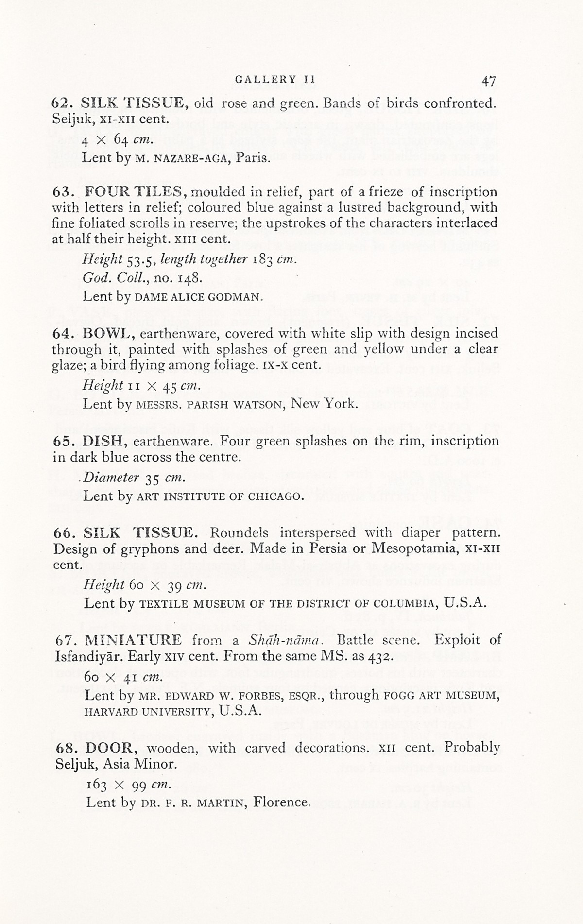 Page 75 of 1931 - International Exhibition of Persian Art