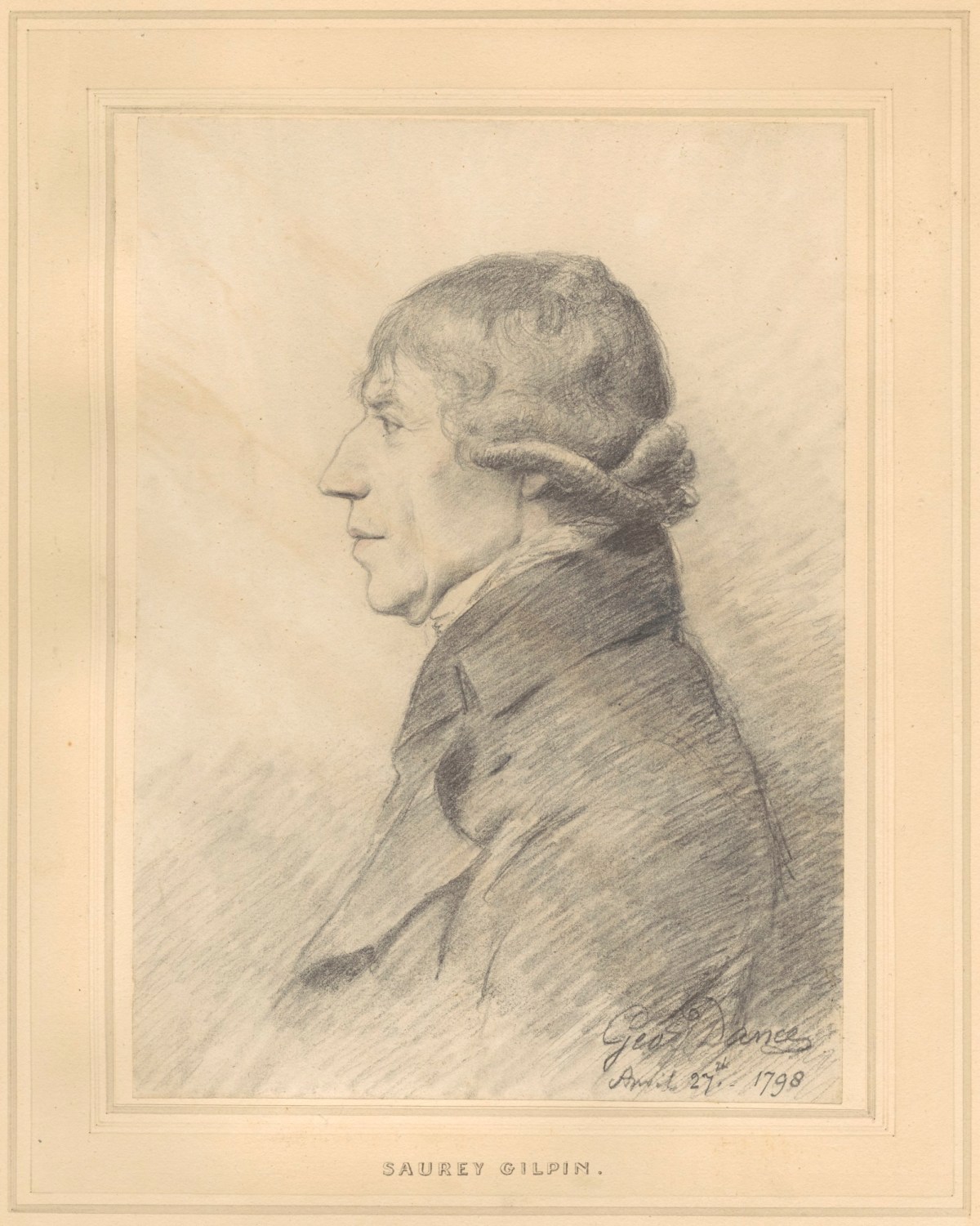George Dance RA, Portrait of Sawrey Gilpin, R.A.