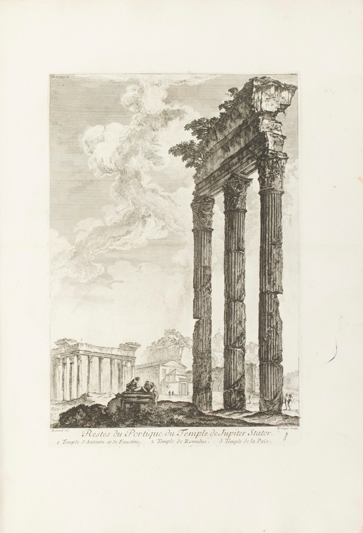 'Restes du Portique du Temple de Jupiter Stator.' | Works of Art | RA ...