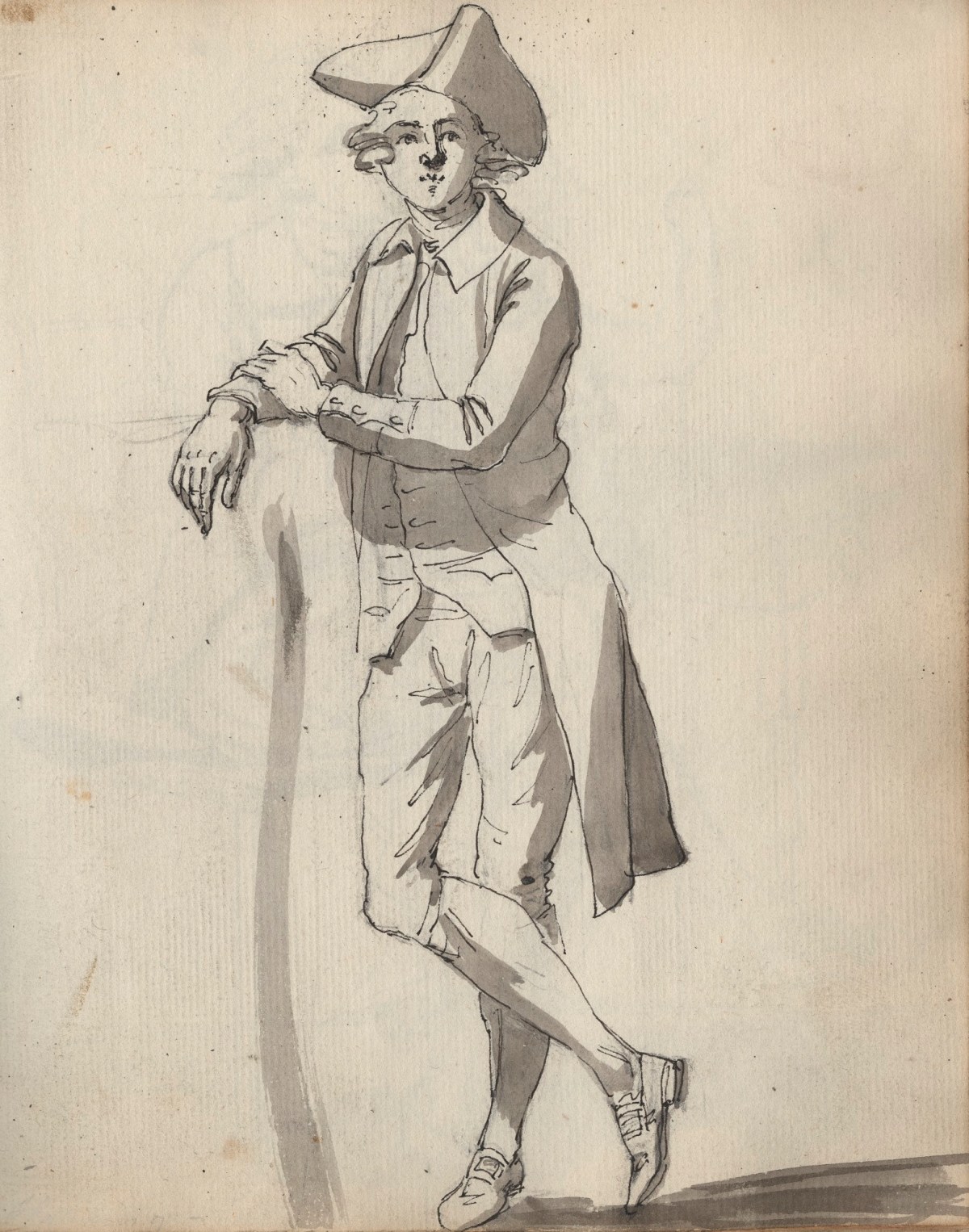 Unknown artist, Leaf from a sketchbook