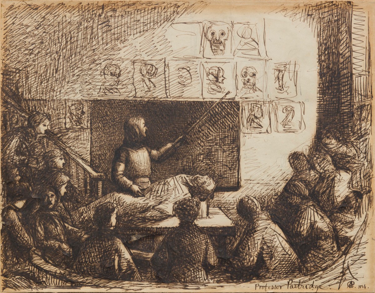 G.A. Storey RA, Professor Partridge Lecturing