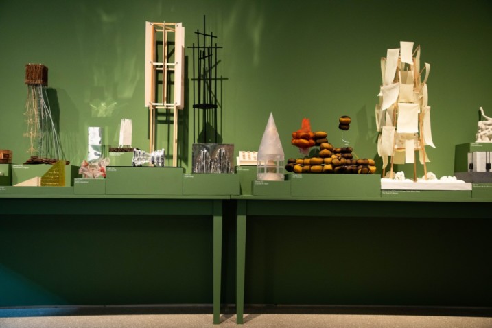 Installation view of the ‘John Hejduk: London Masque’ display at the Royal Academy of Arts, London (22 March 2022 - 21 May 2023)