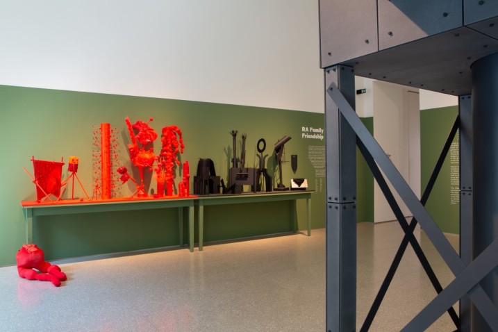 Installation view of RA Family Programme: Friendship and Alchemy as part of ‘John Hejduk: London Masque’ at the Royal Academy of Arts, London