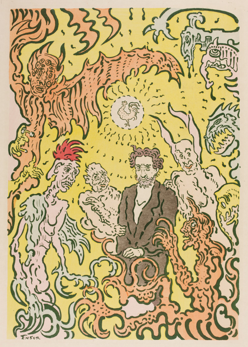 James Ensor, The Artist Surrounded by Evil Spirits