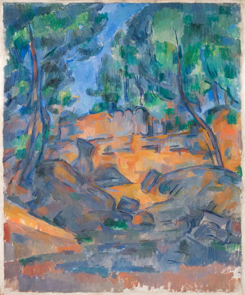 Paul Cézanne, Trees and Rocks, Near the Château Noir