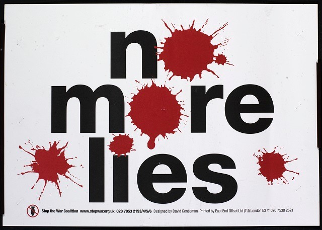One of David Gentleman's designs for the anti-Iraq war campaign 