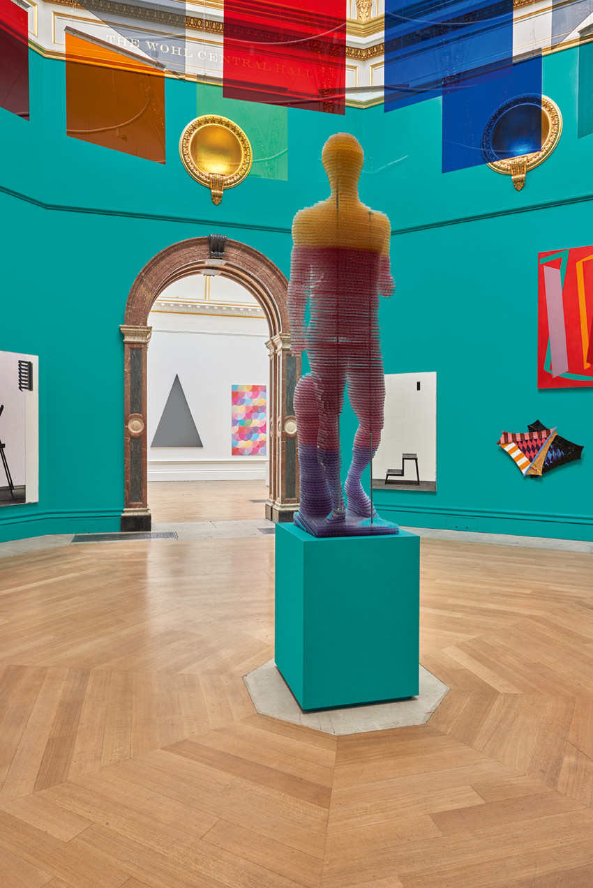 The Wohl Central Hall, hung by Michael Craig-Martin RA