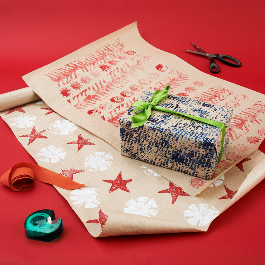 Printed wrapping paper 
