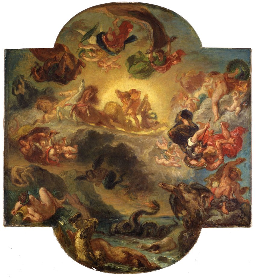 Eugène Delacroix, The Triumph of Apollo (Apollo Vanquishing the Serpent Python)