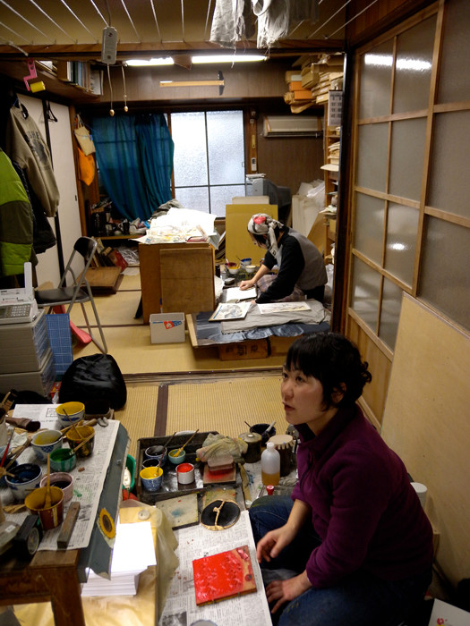 Hirai Kyoko in the Kyoto workshop